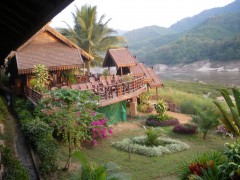 Luangsay Lodge at Pakbeng, where we continued being pampered for the night