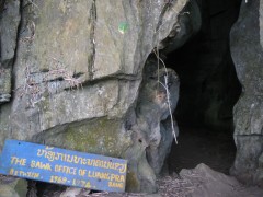 This small cave near Nong Khiaw served as the Luang Prabang bank HQ for 5 years during the US bombing