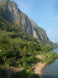 Nong Khiaw, set in a stunning location