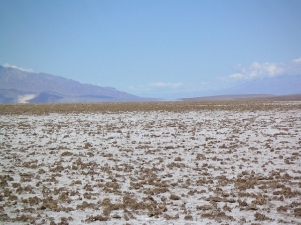 Salt plains well below sea level, Death Valley
