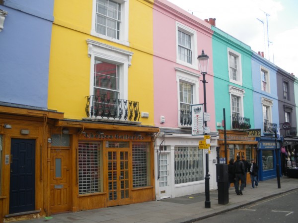 Colourful houses of Portobello Road