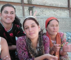 Friendly young Tajiks in Bukhara