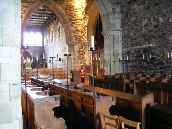 Simple chapel at the holy site of Iona, Scotland