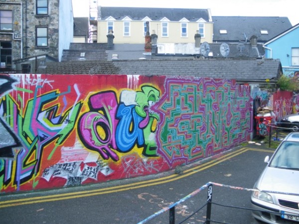 Colourful graffiti