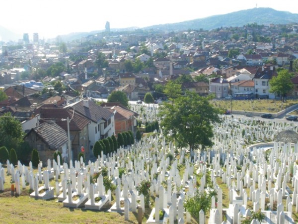 One of the many cemeteries of Sarajevo