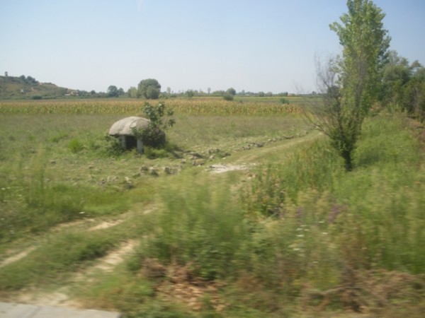 One of the 700,000 bunkers in the Albanian countryside