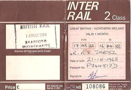 Inter Rail Ticket