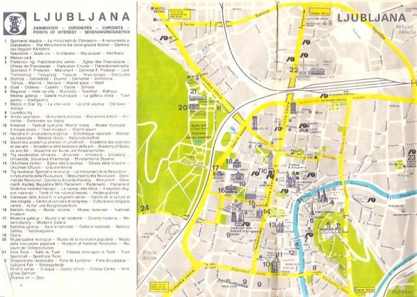 Map of Ljubljana