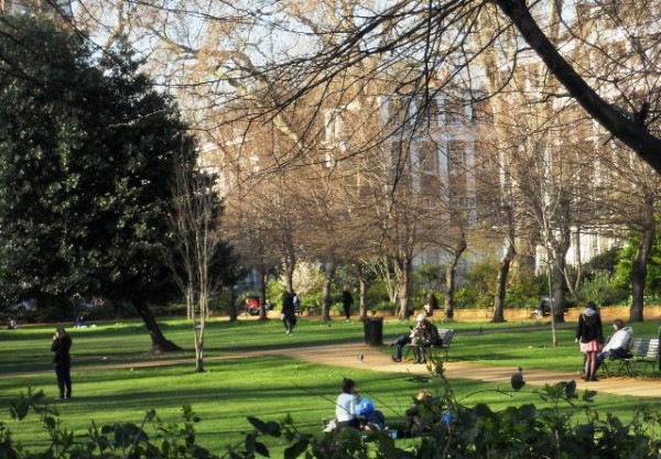 Gordon Square in Bloomsbury - one of many green spaces in this part of the city