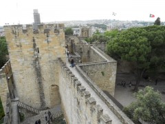 The walls of Castelo da Sao Jorge