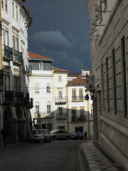 Storm clouds over Evora