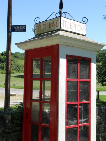 Phone box in Tyneham