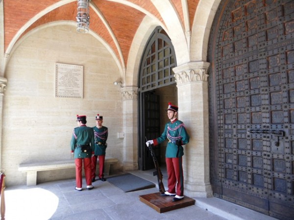 Guards of the Rock outside the People's Palace