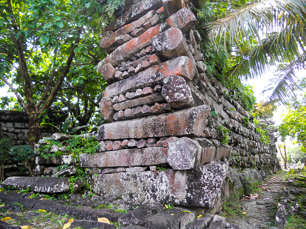 Basalt columns at Nan Madol